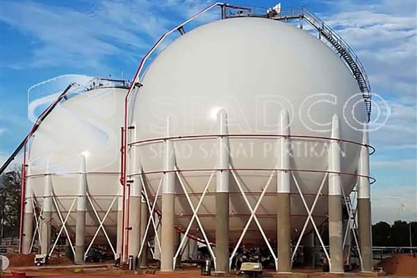 Spherical-storage-tanks